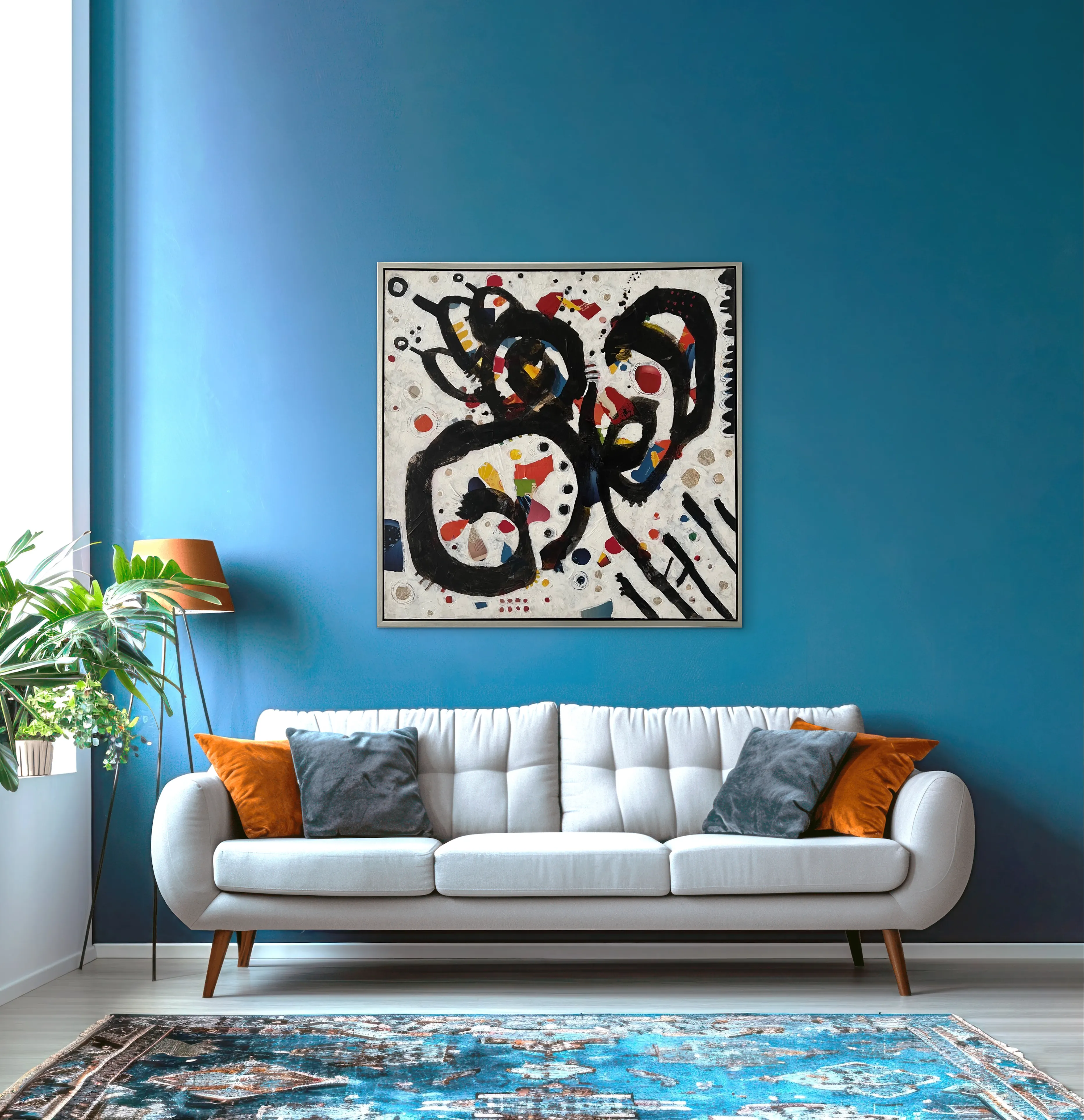 A single artwork given enough space and attention in a considered interior